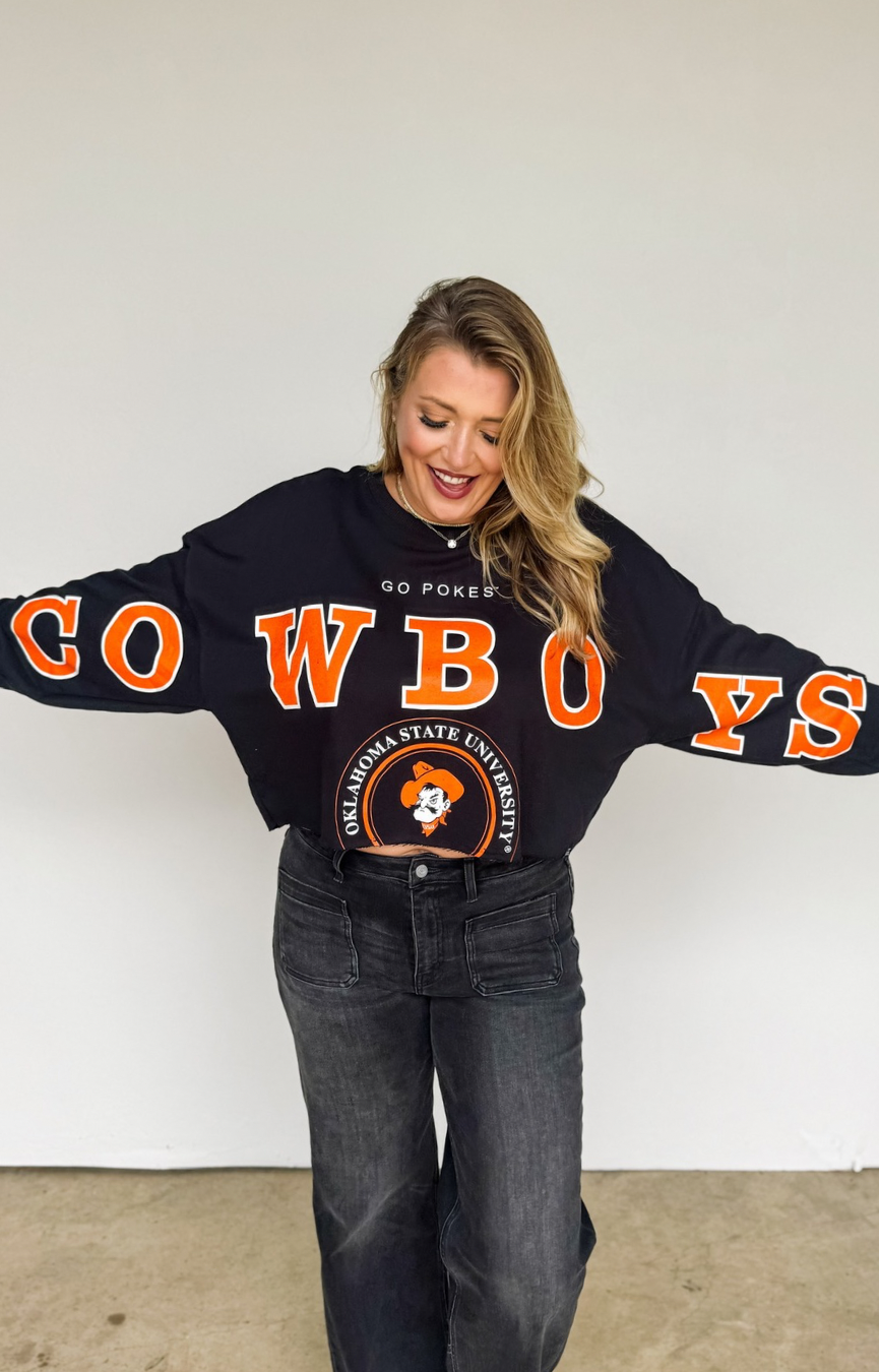 OK State Phipps Split Cropped L/S