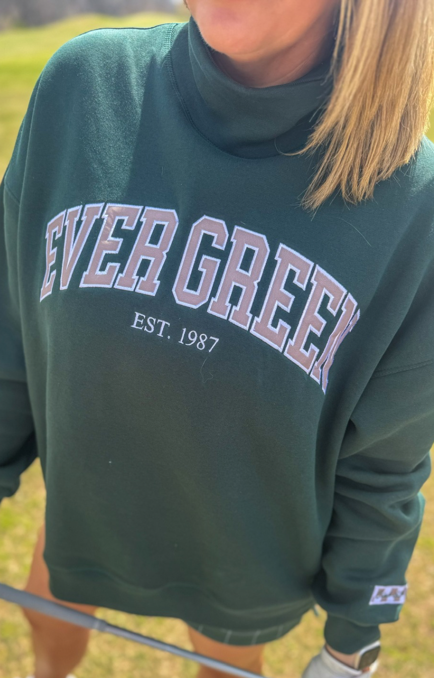 Ever Green Mockneck Sweatshirt