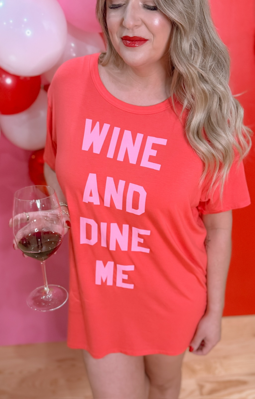 Wine & Dine Night Shirt