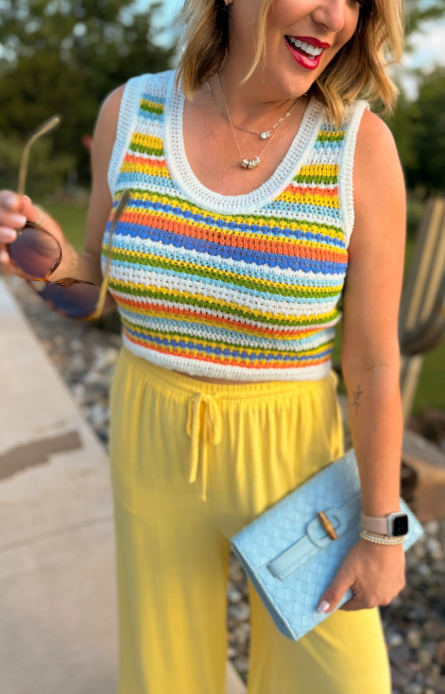 Sylvia Stripe Sweater Tank