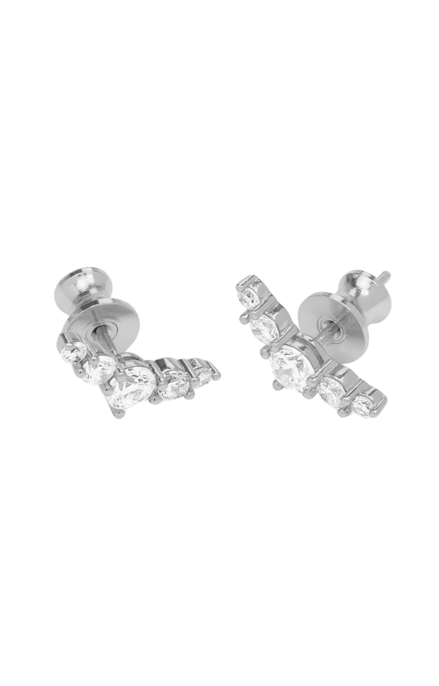 Radiant Silver Studs