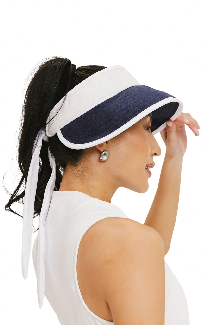 June Visor- White/Indigo