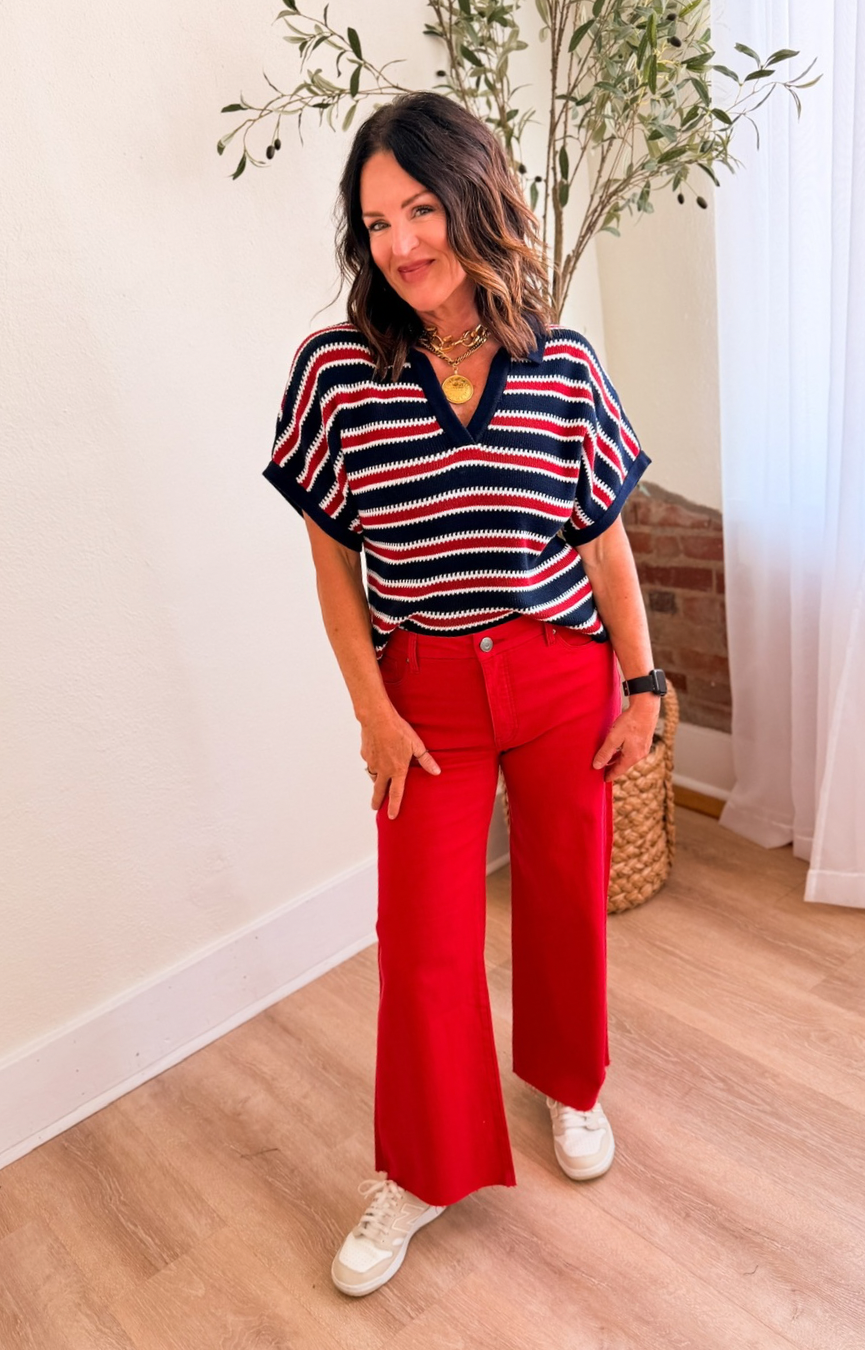 Yelena Striped Top