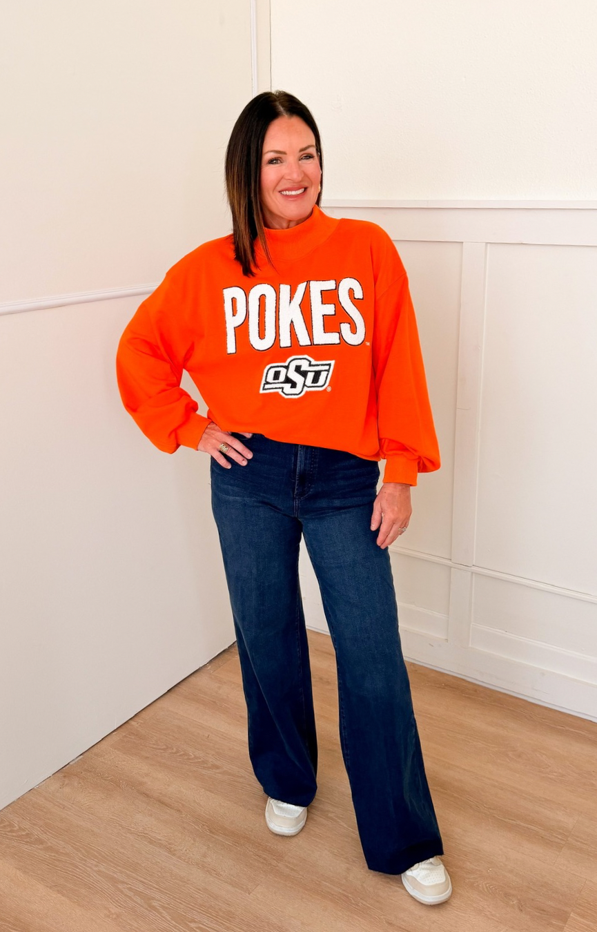Oklahoma State Mock Neck Sweatshirt