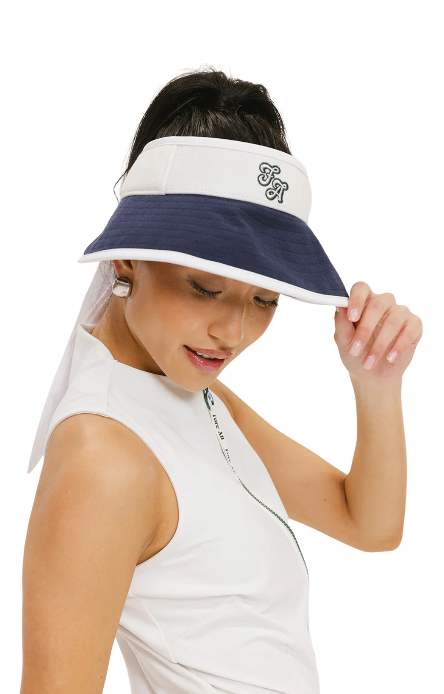 June Visor- White/Indigo