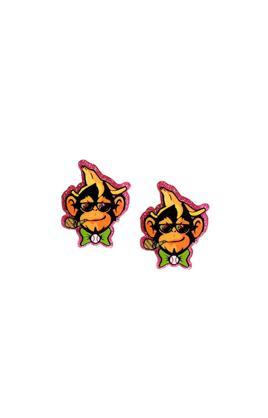 Party Animals Logo Stud Earrings