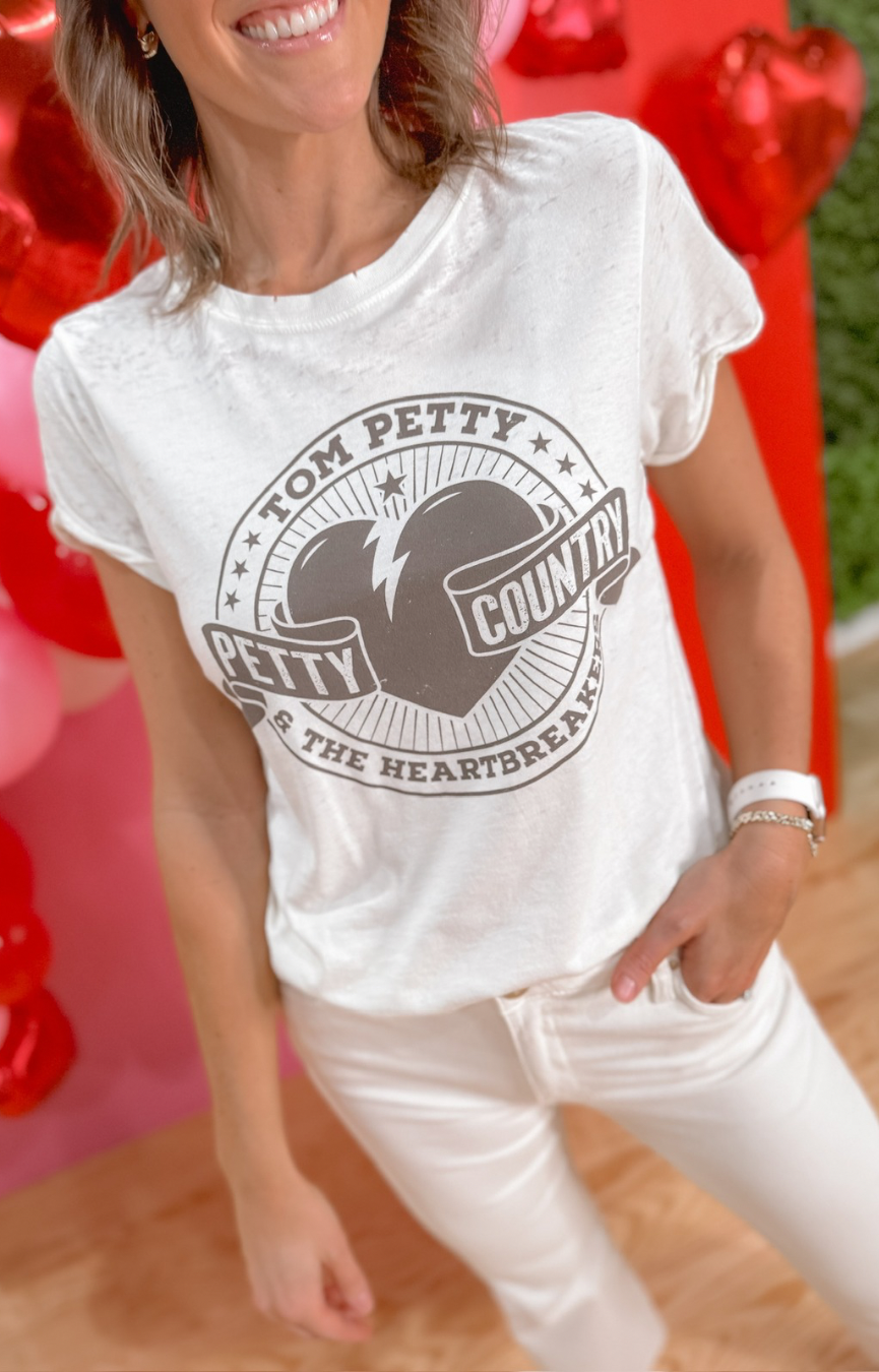 Tom Petty Country Burnout Tee