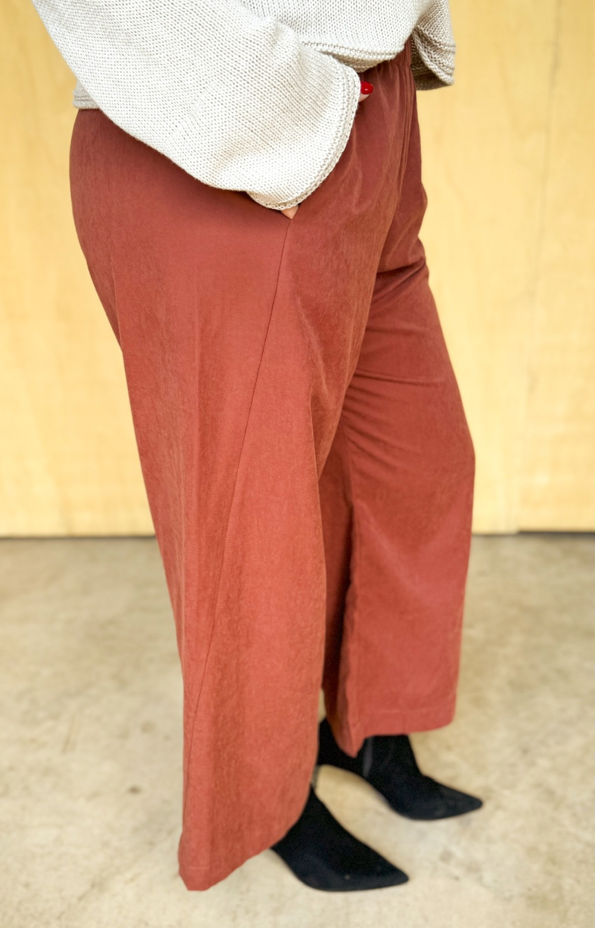 Paris Pants- Mahogany