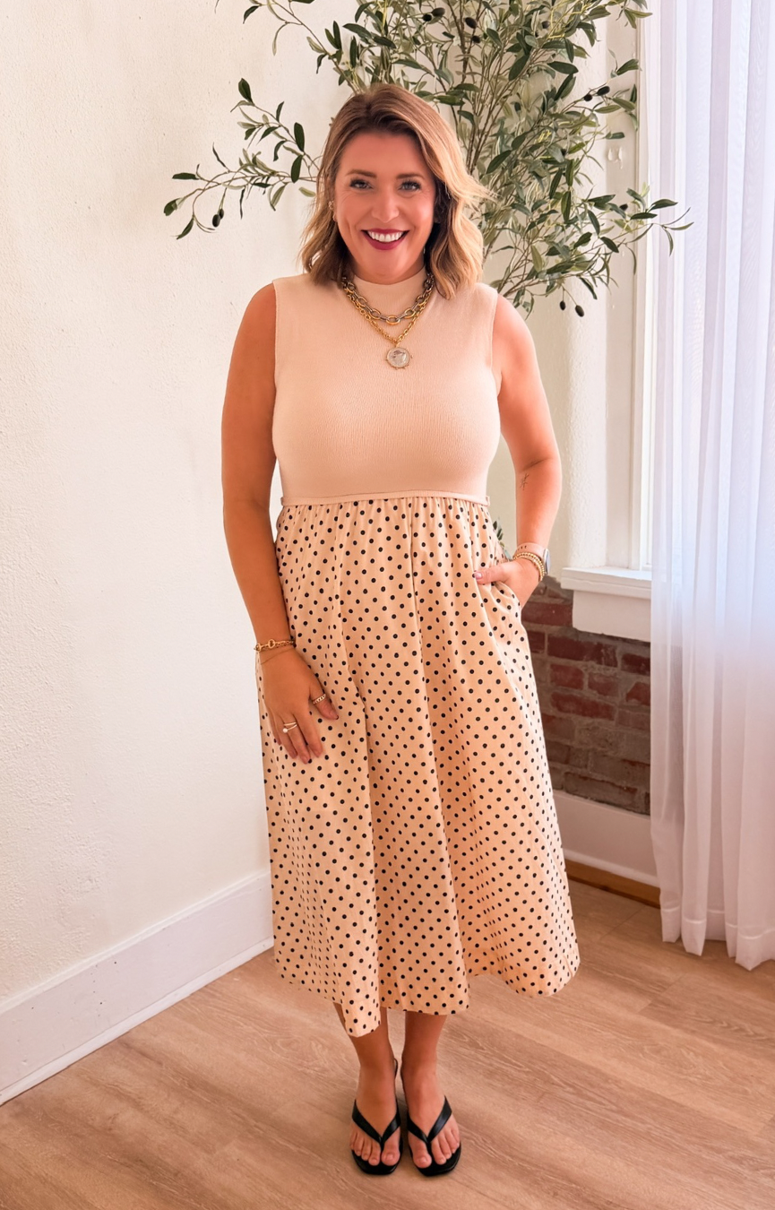 Uptown Dot Dress