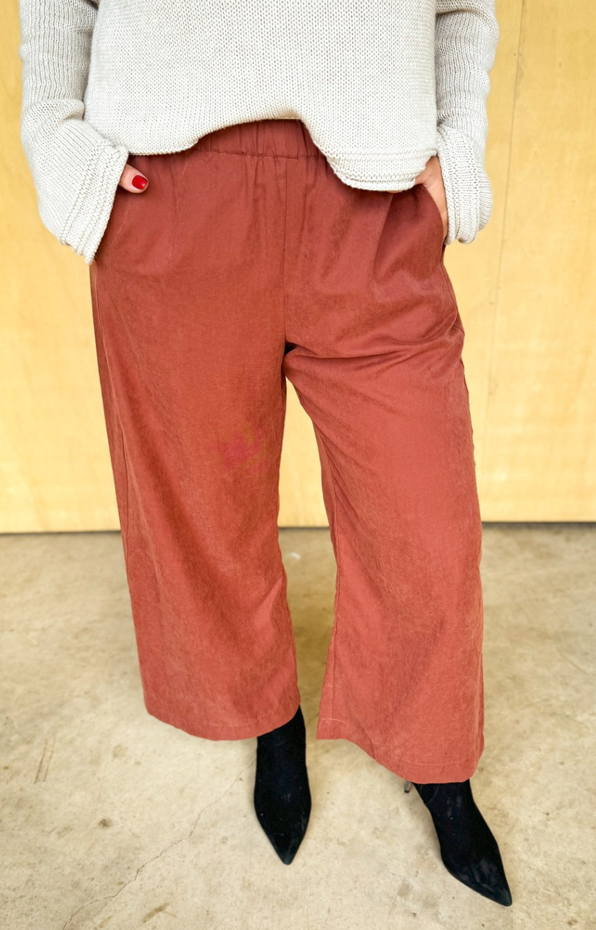 Paris Pants- Mahogany