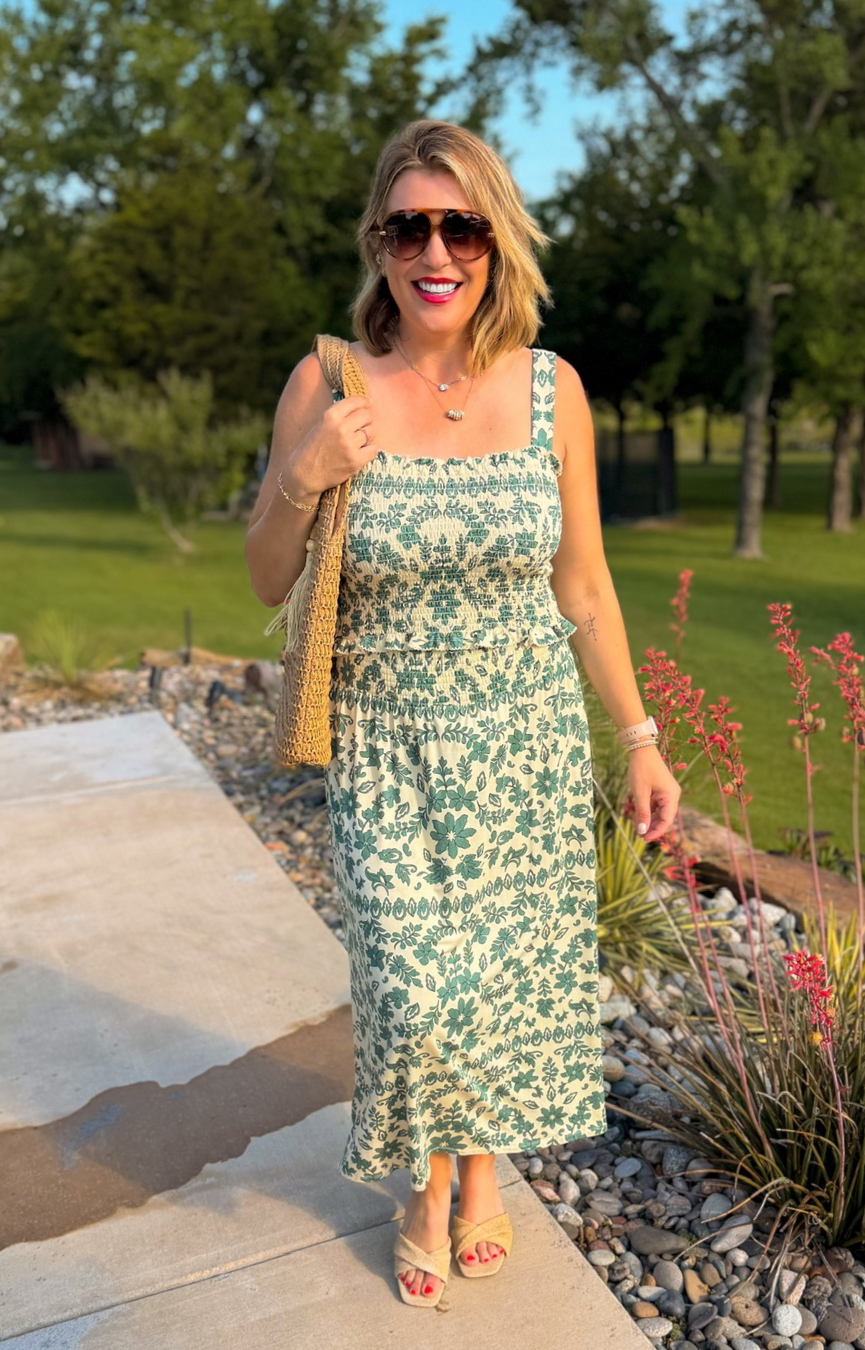 Leya Tera Paisley Smocked Top