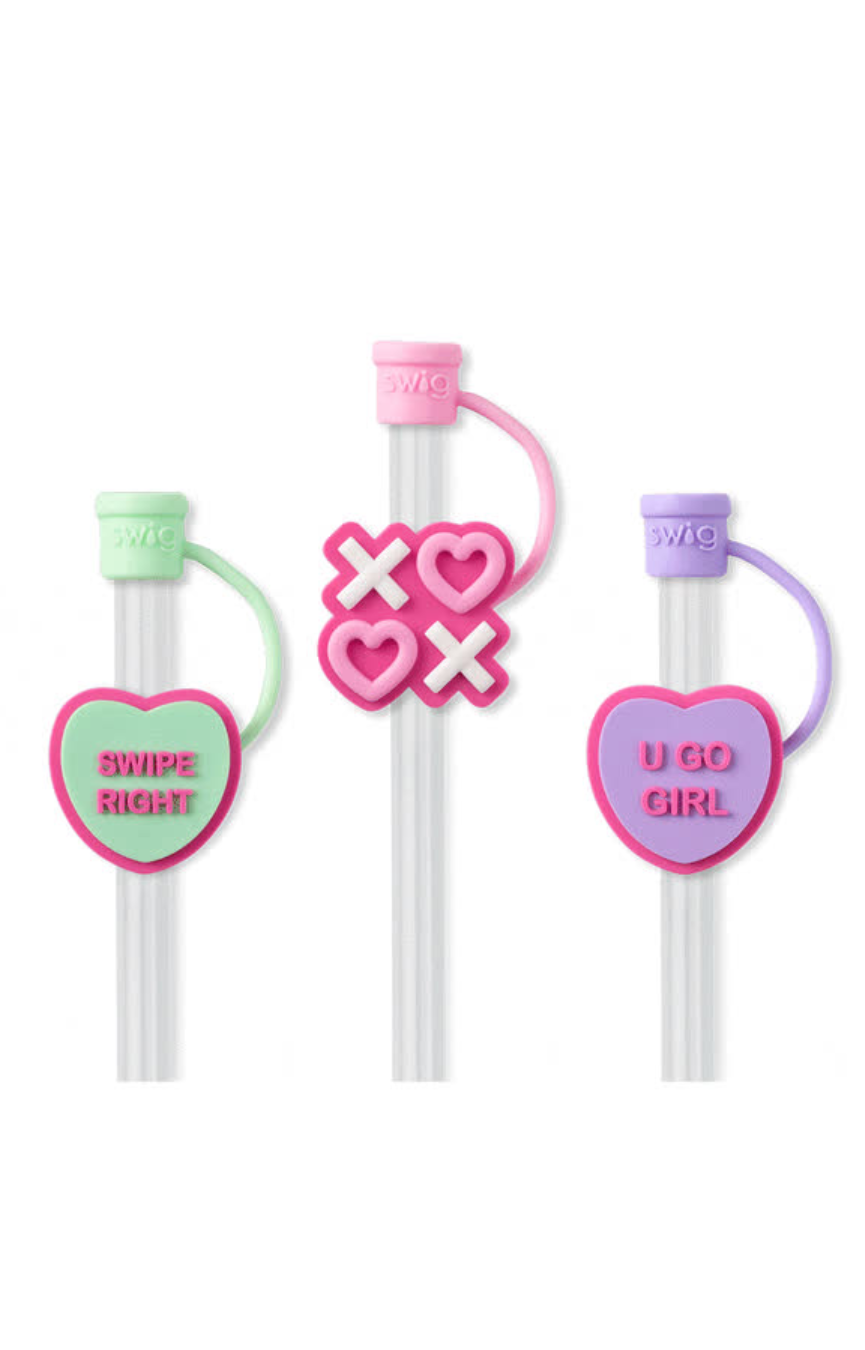 Be Mine Straw Topper Set