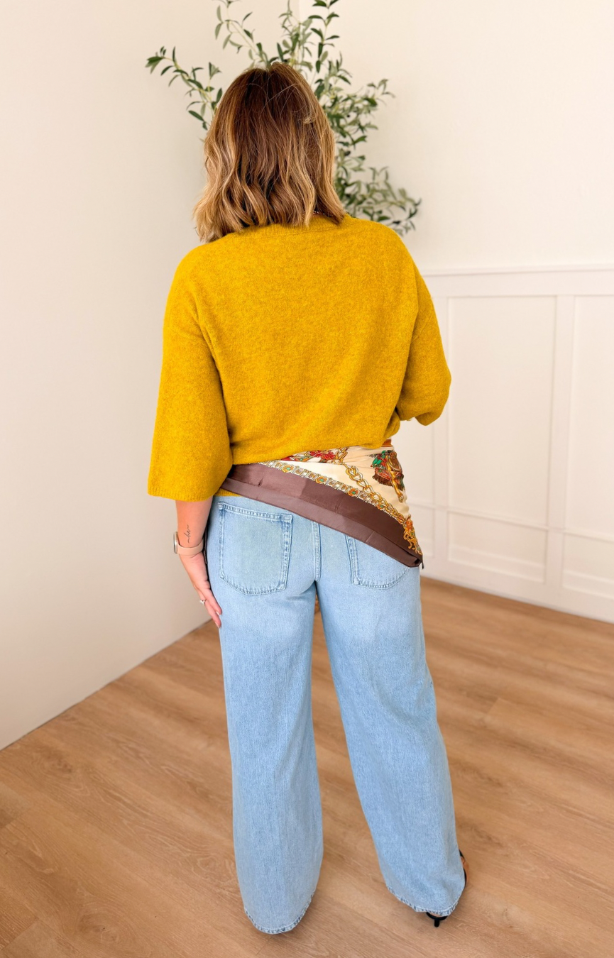 Weightless Wide Leg Jeans- Indigo