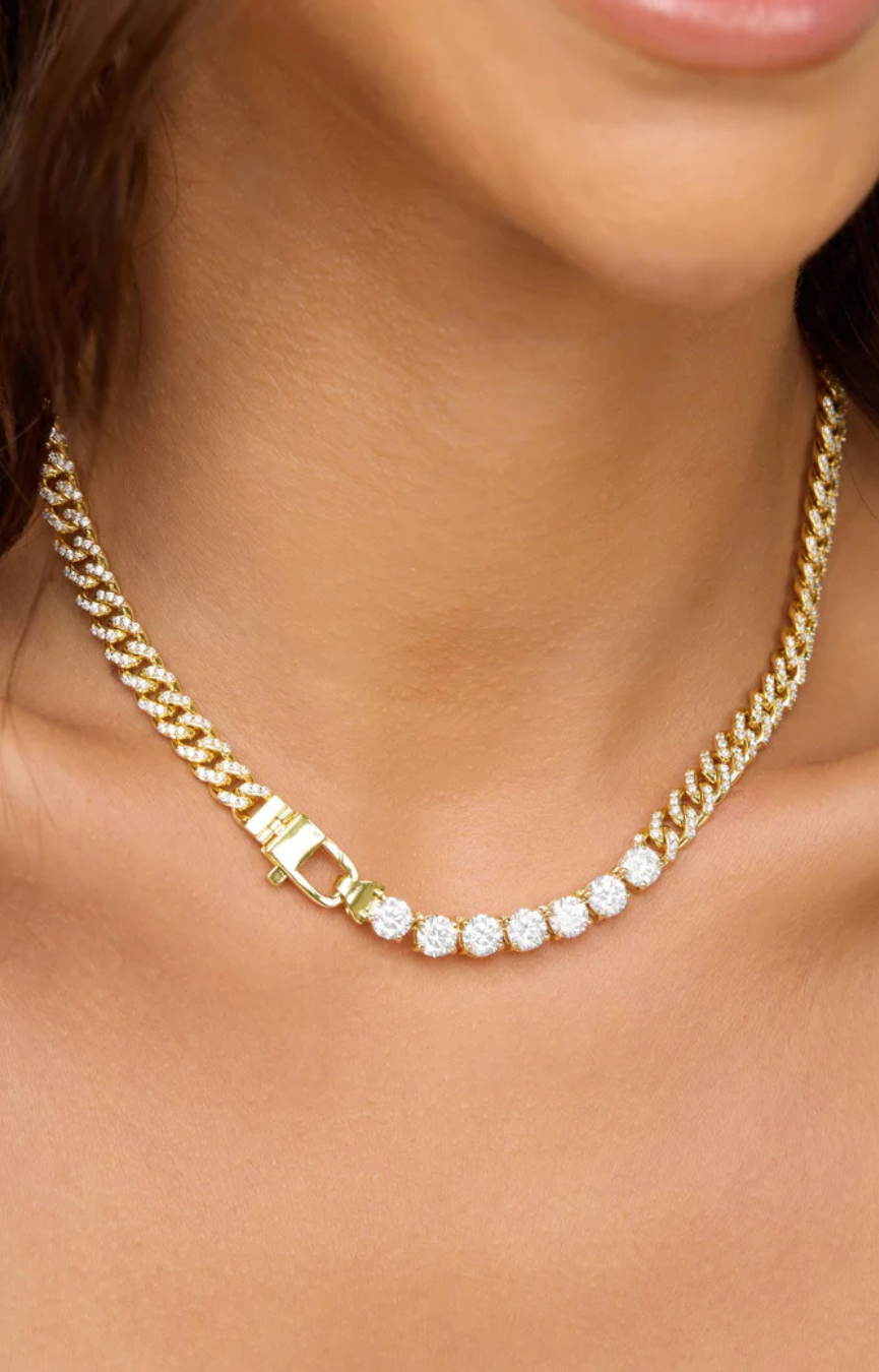 Pave Julian Loves Diamonds Necklace