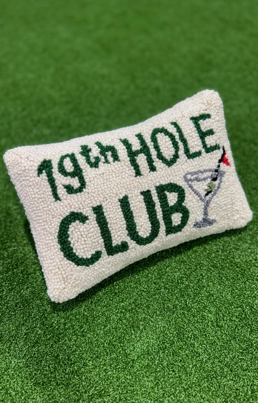 19th Hole Club Hook Pillow