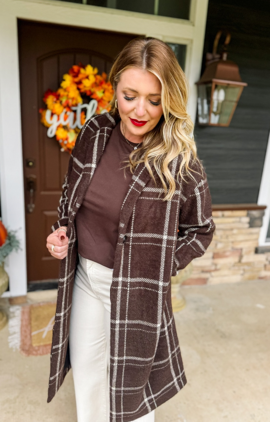 Mason Sweater Plaid Coat