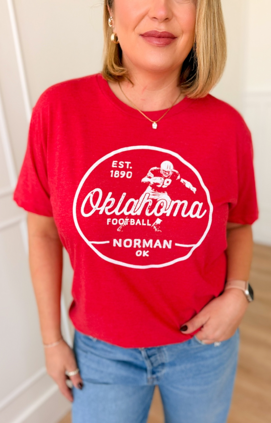 Oklahoma Pigskin Tee