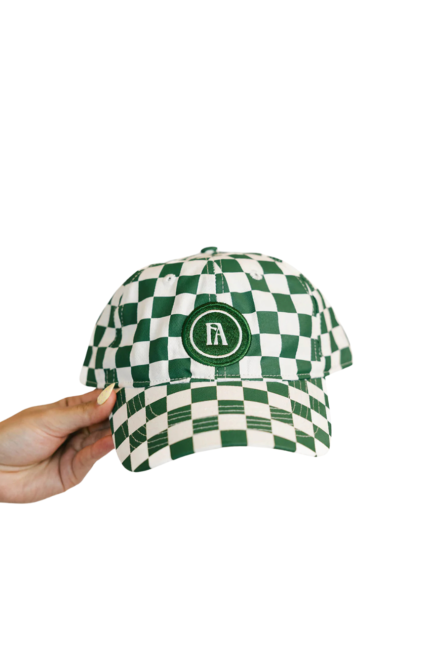 Cass Hat- Green Checkered