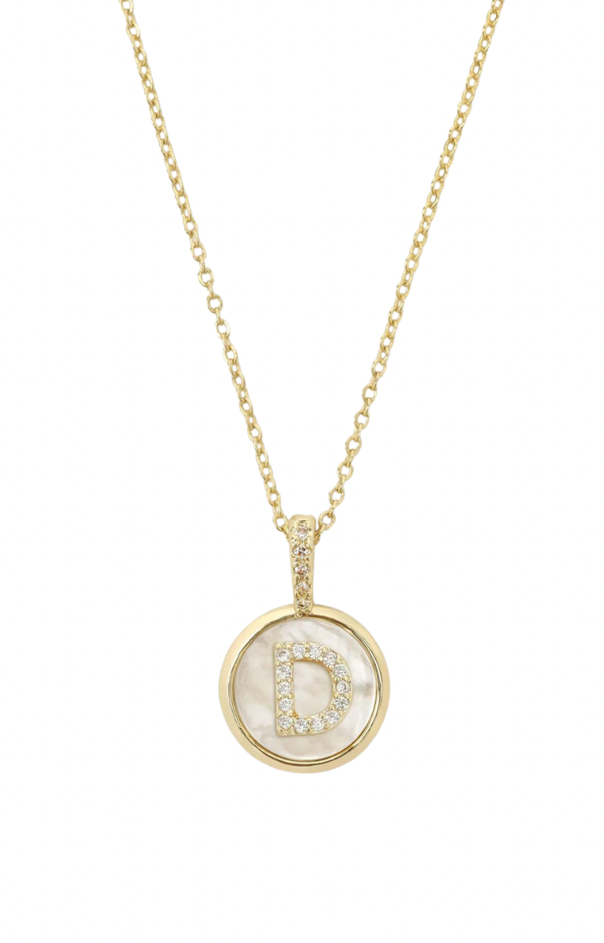 Baby Love Letters Gold Medallion Necklace