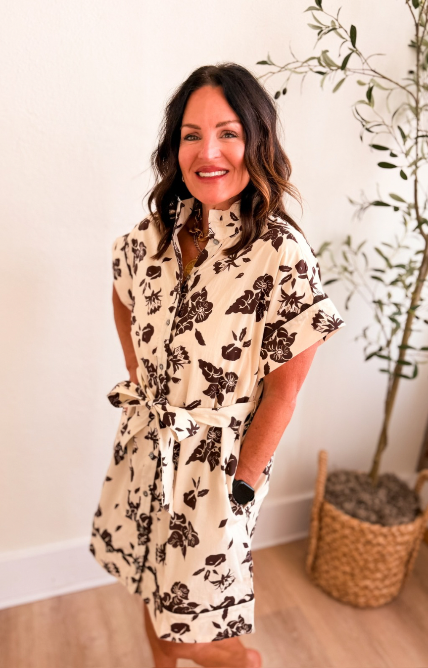 Espresso Bloom Dress