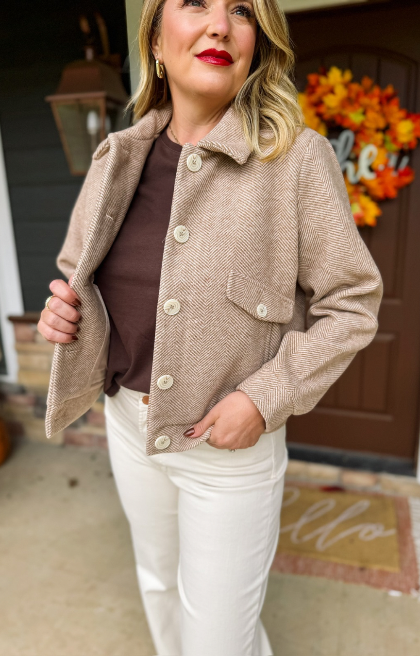 Katrina Herringbone Jacket