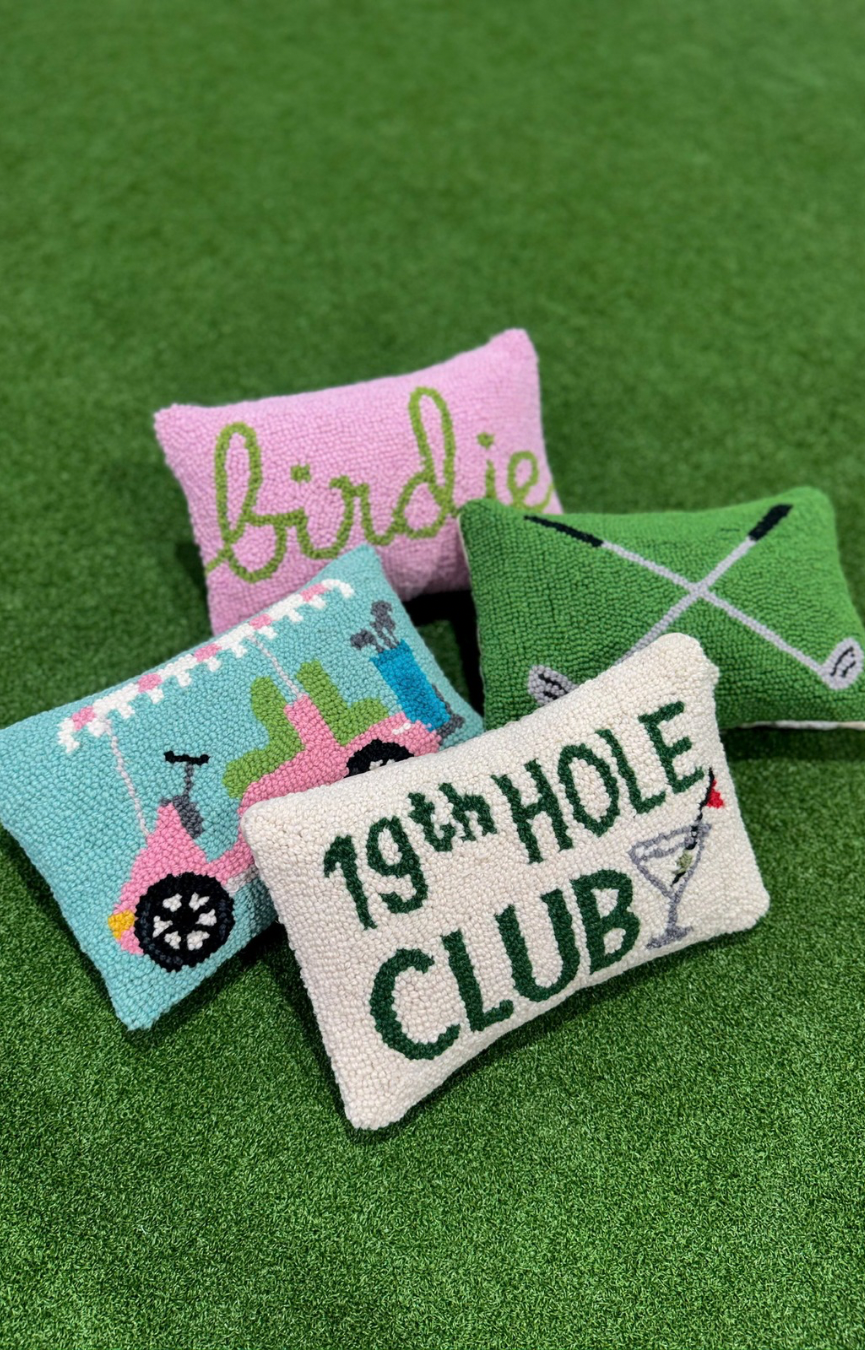 19th Hole Club Hook Pillow