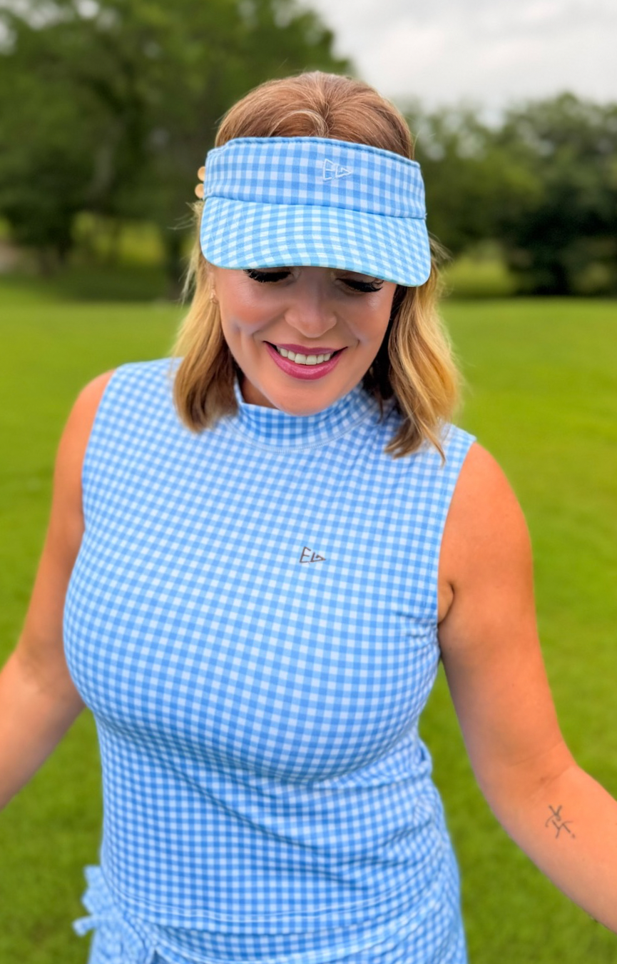 Gingham Bow Visor