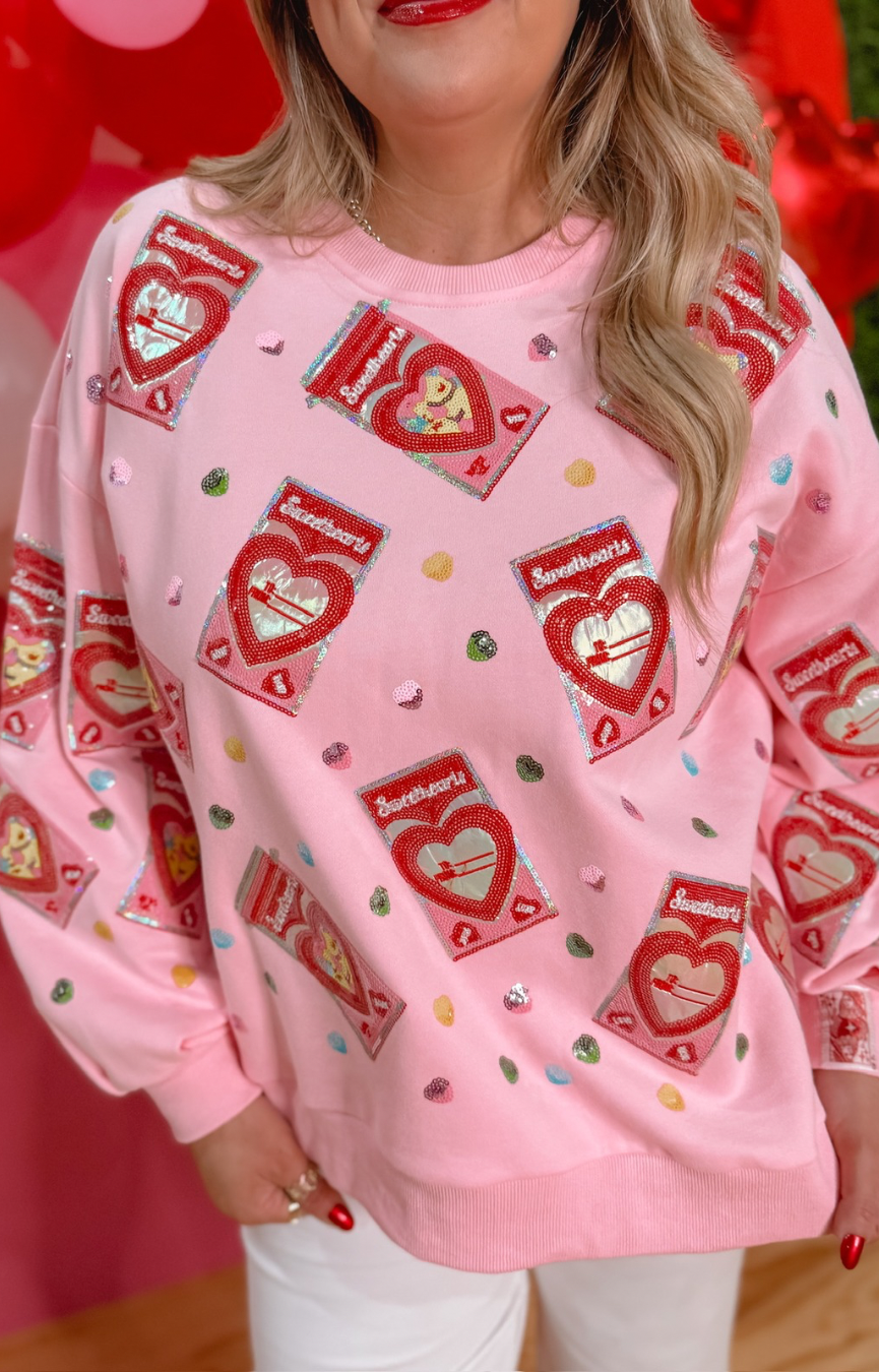 Light Pink Sweetheart Box Sweatshirt