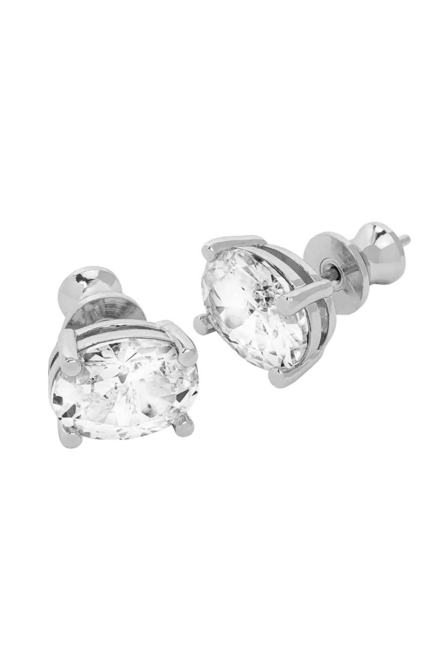 Hello Gorgeous Silver Stud Earrings