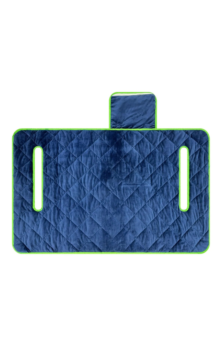 Navy Stripe Golf Cart Seat Cover