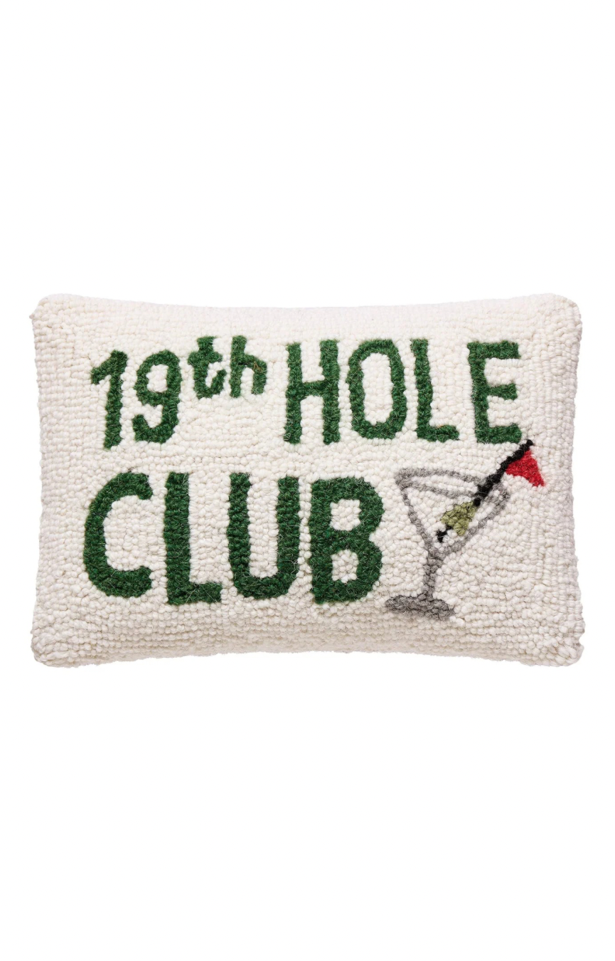 19th Hole Club Hook Pillow