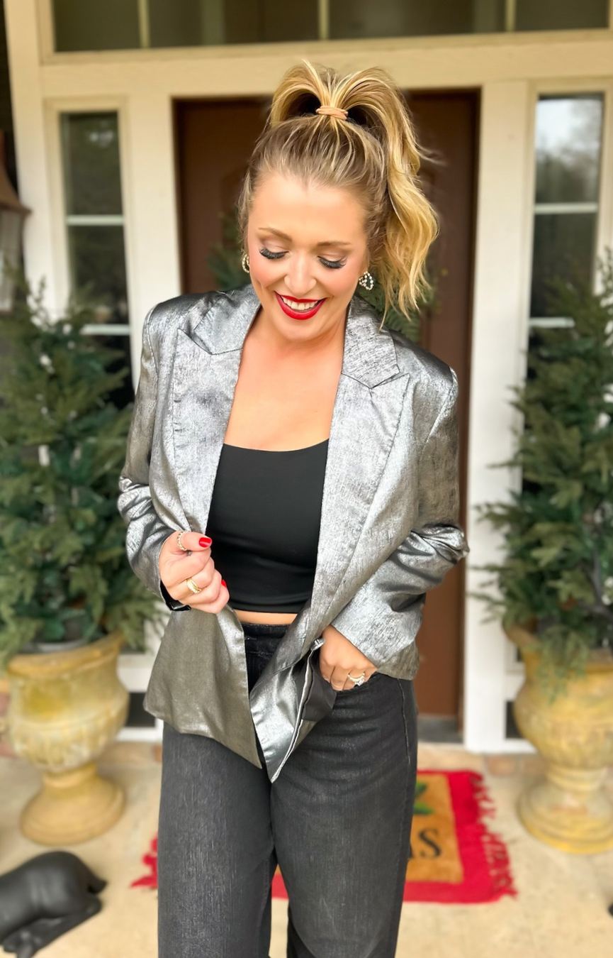 Holiday Shine Blazer