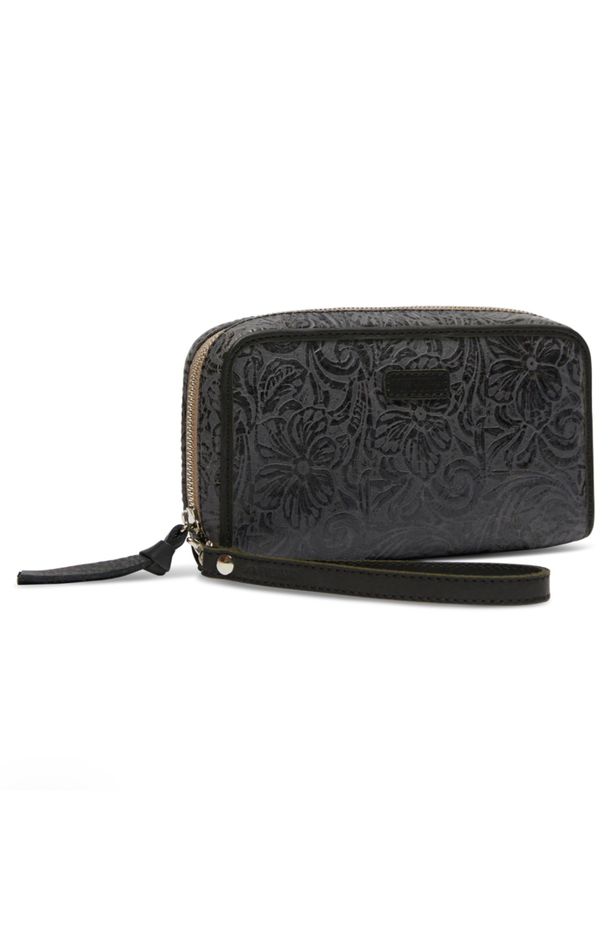 Steely Wristlet Wallet