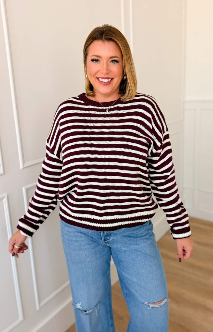 Victory Stripe Sweater