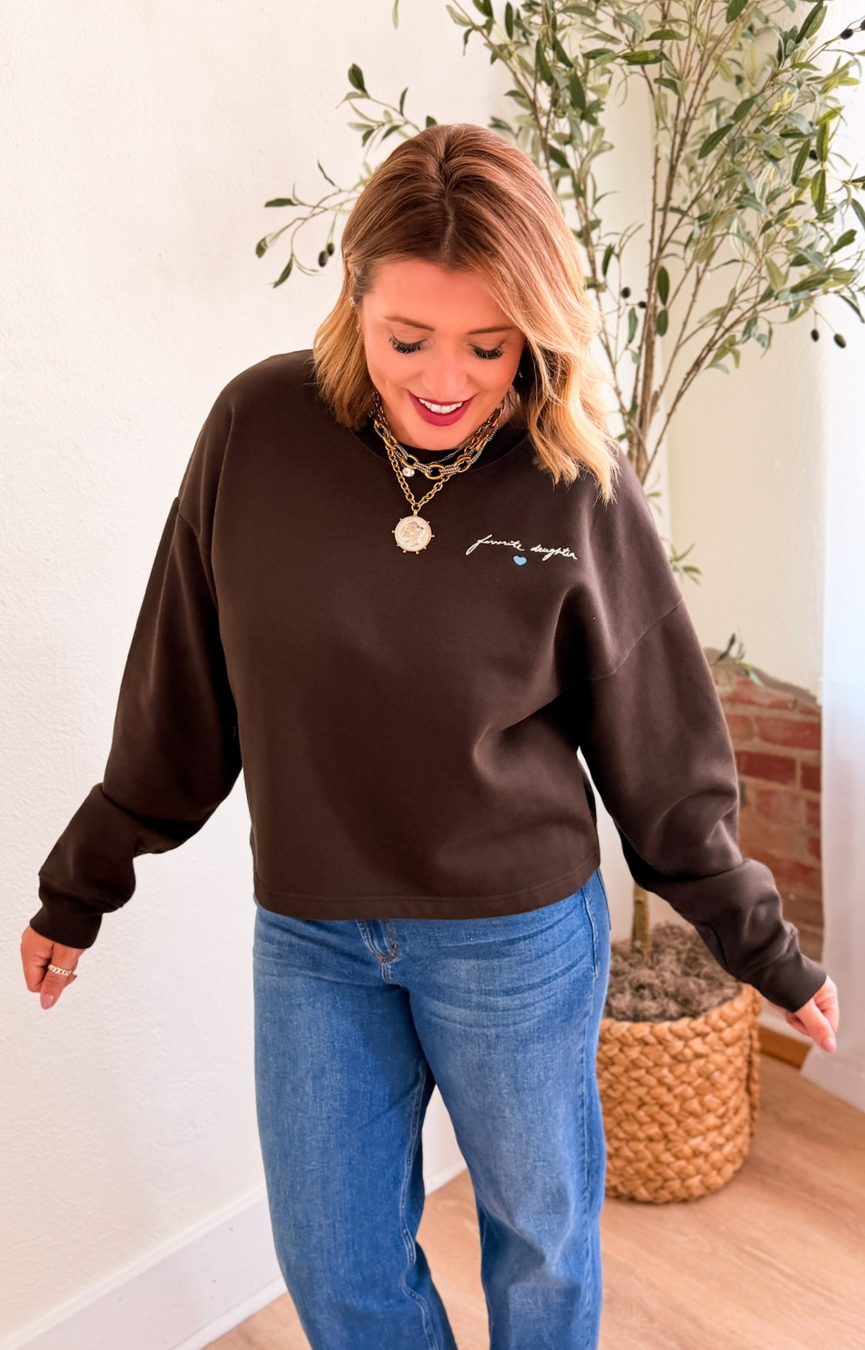 Cropped Signature Sweatshirt