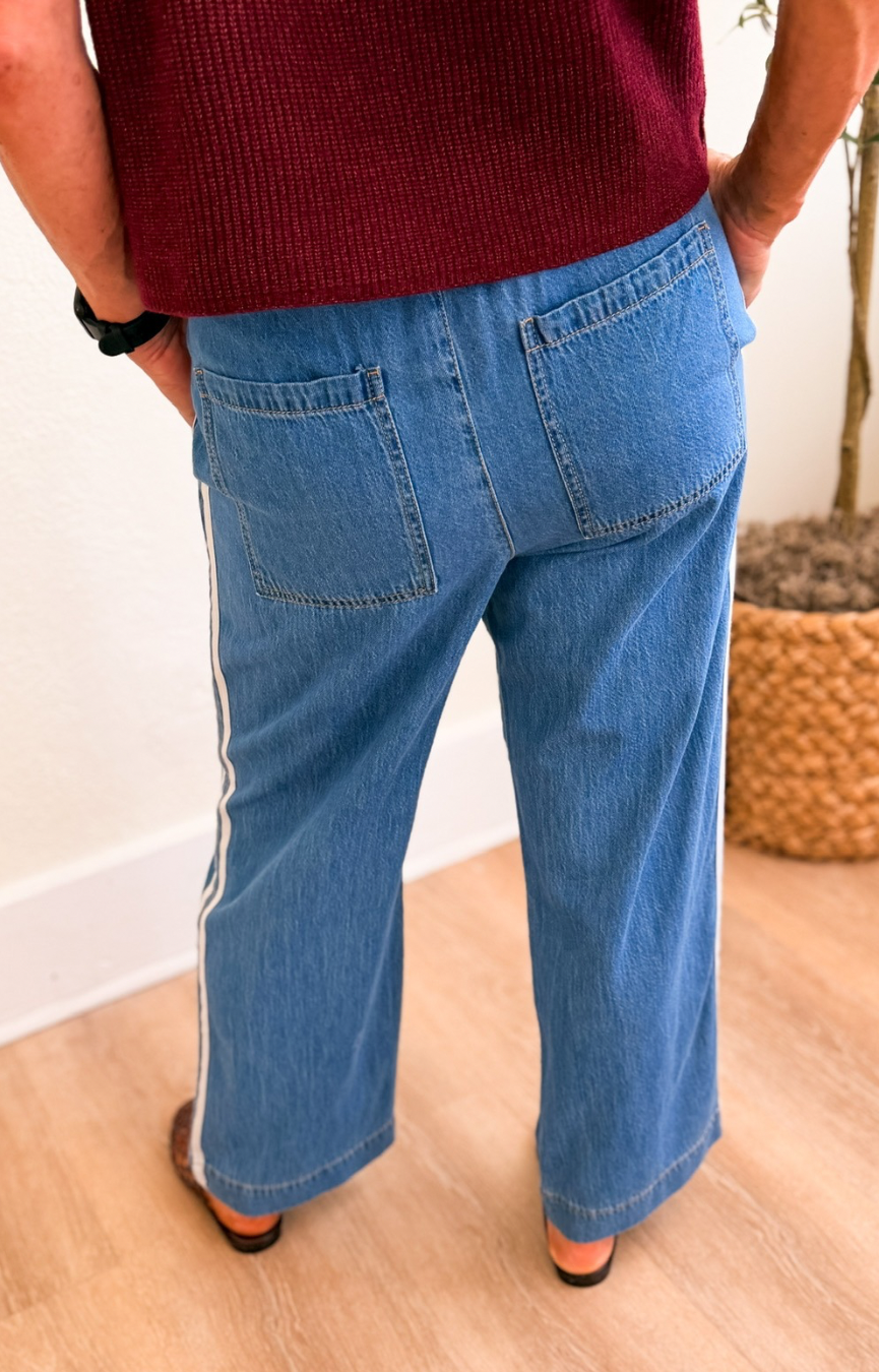 The Sidelines Denim Track Pant