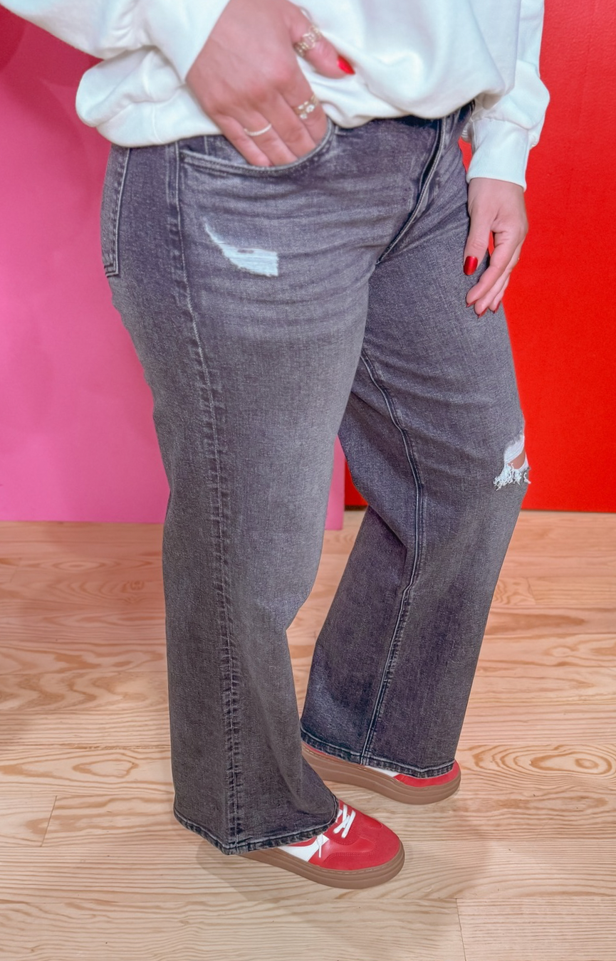 Jodi HR Wide Leg Jeans- Momentous Wash