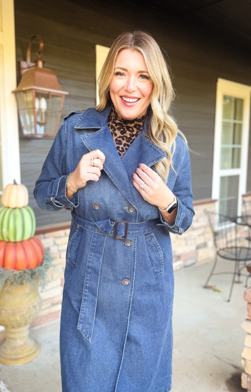Darby Denim Trench Coat