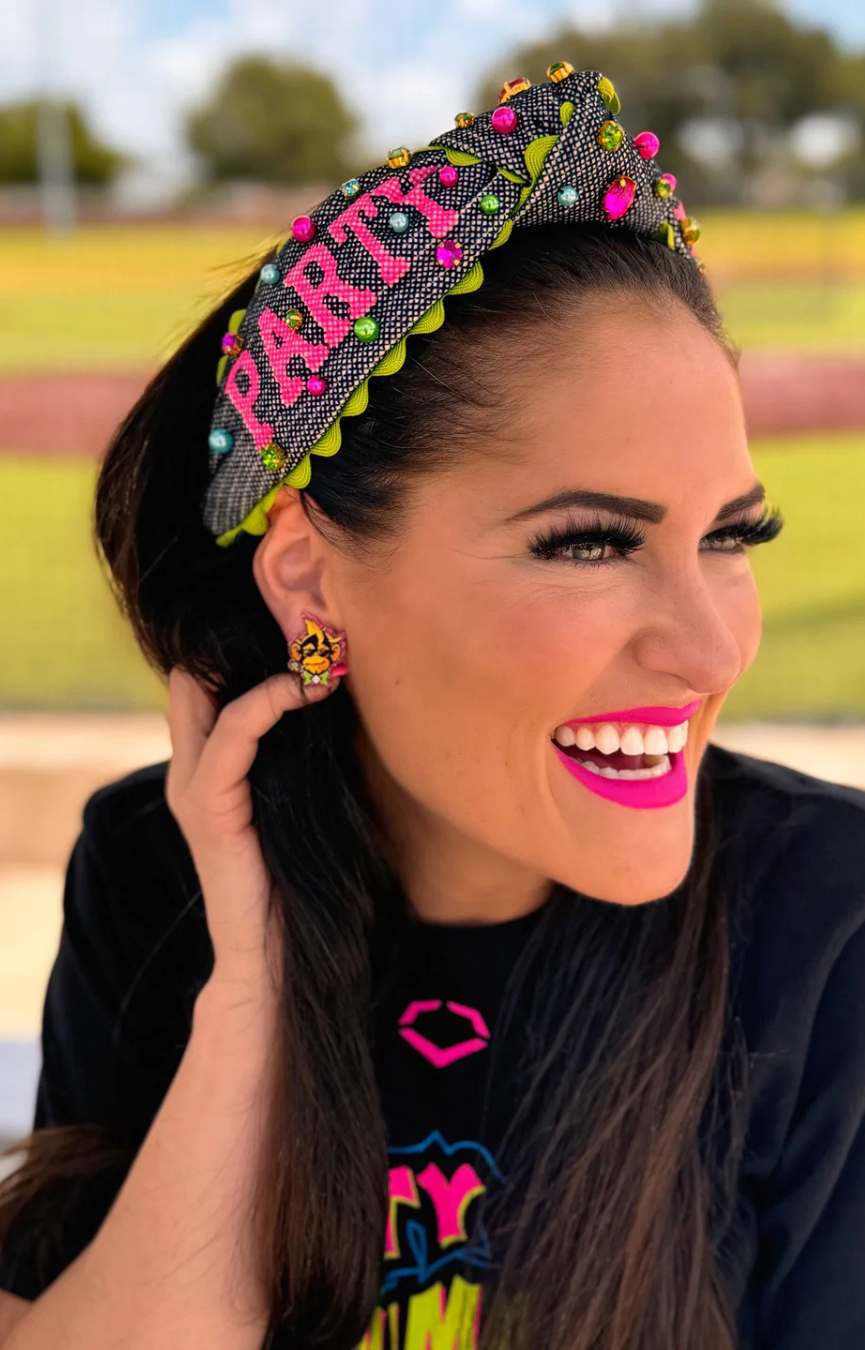 Party Animals Logo Stud Earrings
