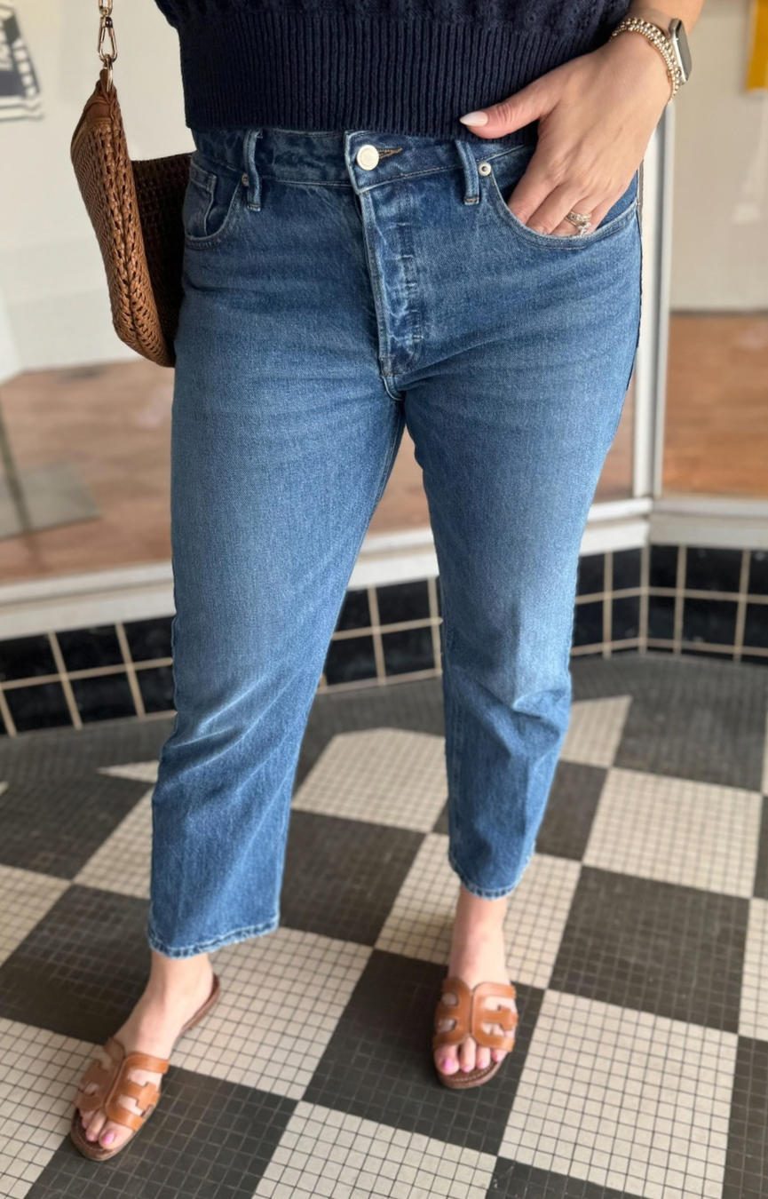 Vintage Straight Ankle Jeans