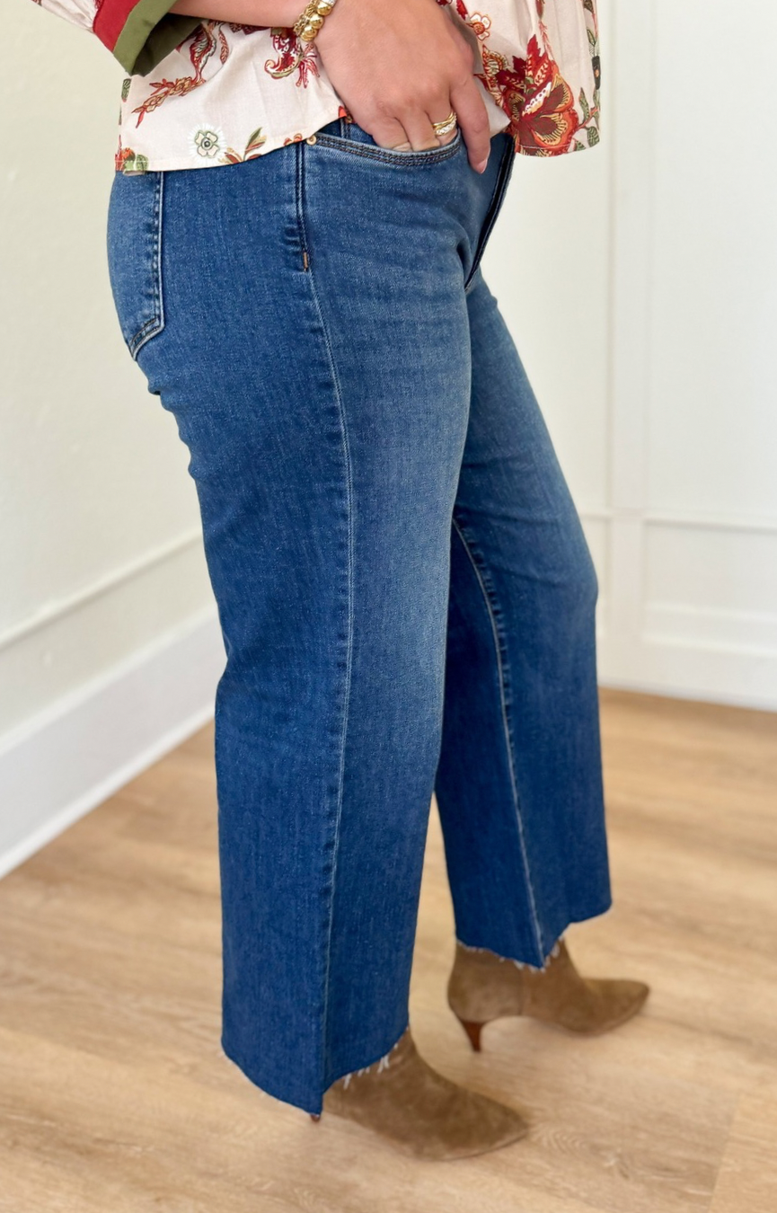 Meg HR Wide Leg Jeans- Inexhaustible Wash