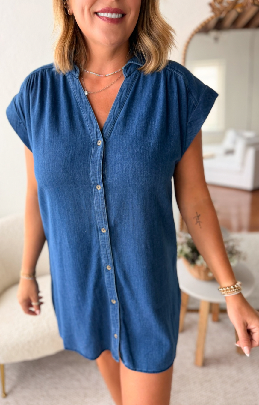 Shellbound Twill Dress