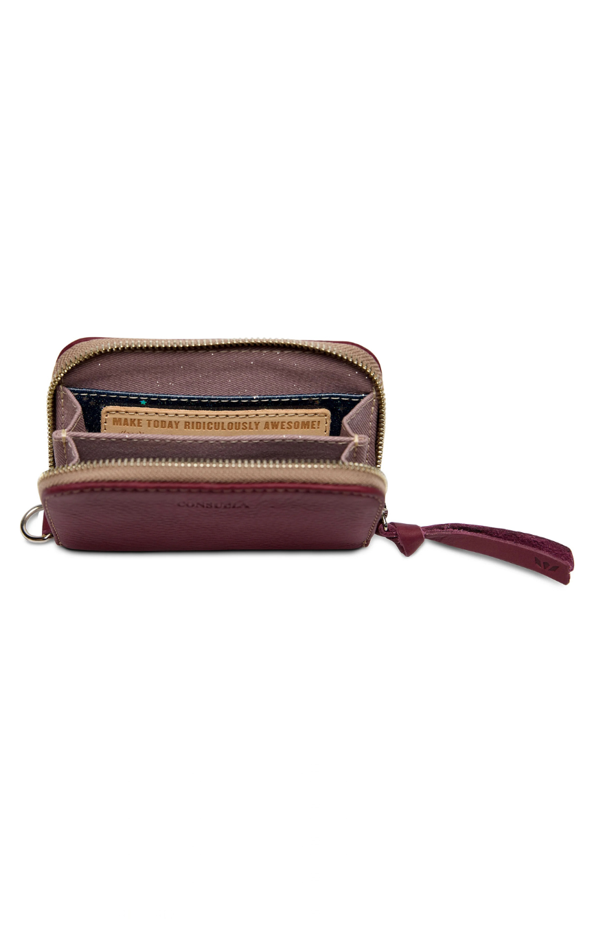 Plum Zippy Wallet