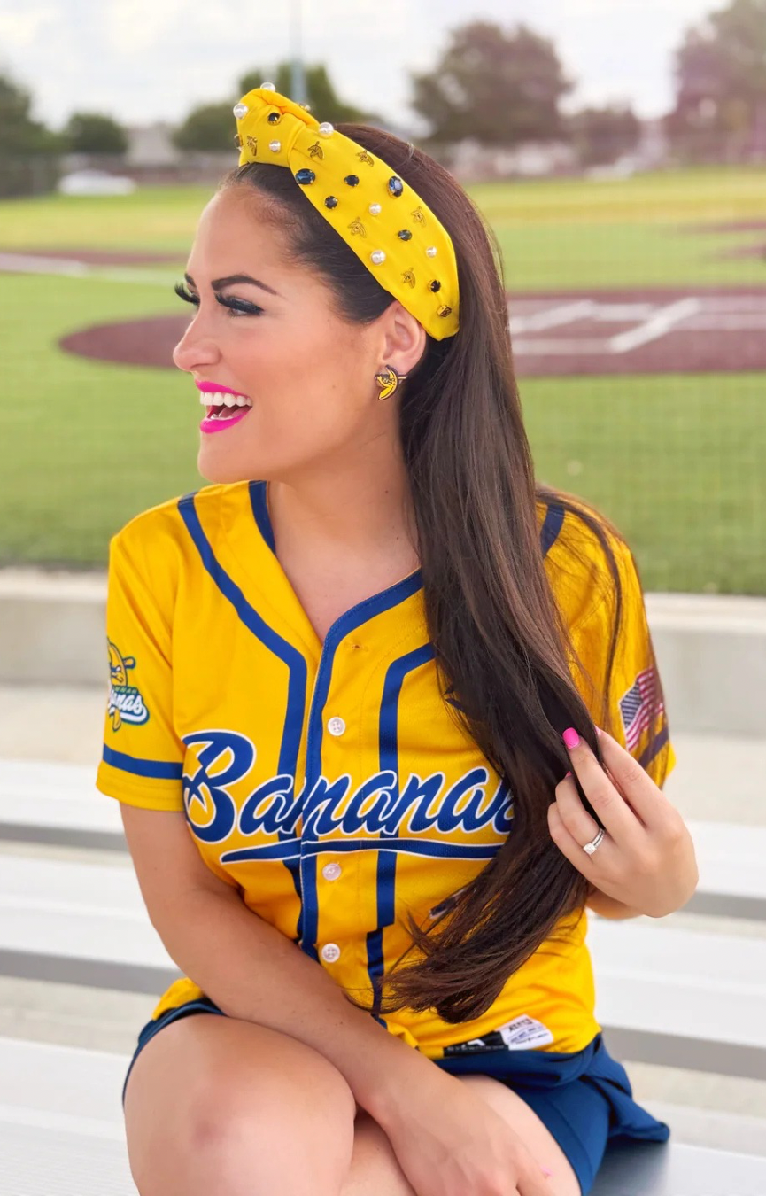 Yellow Savannah Bananas Logo Headband