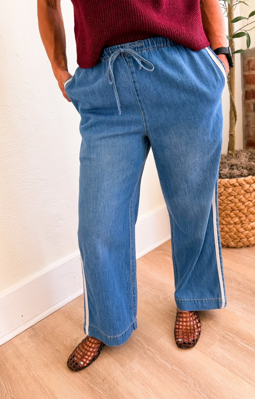 The Sidelines Denim Track Pant