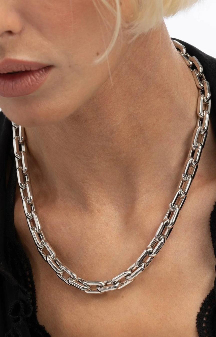 Frankie 18” Silver Chain Necklace