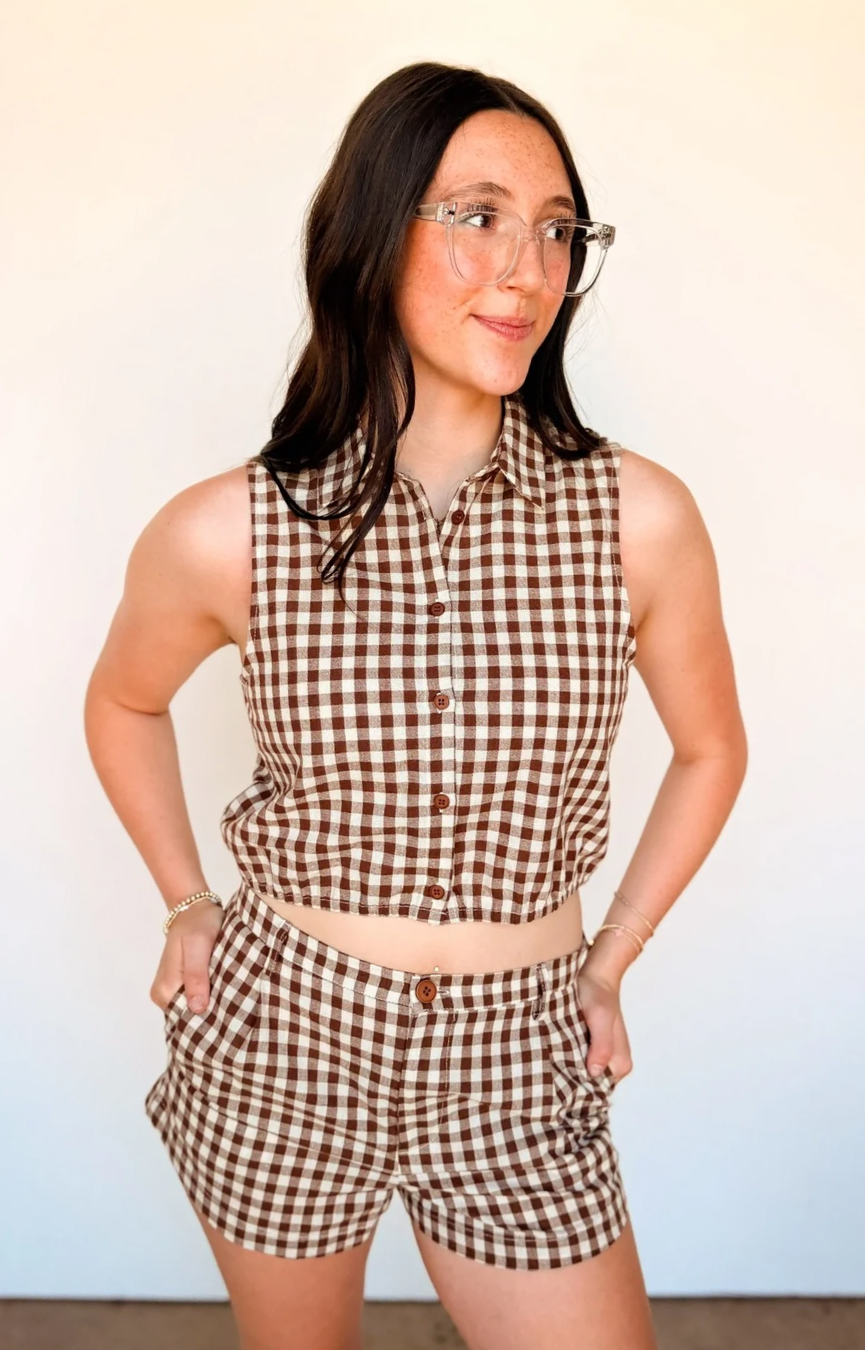 Mustang Gingham Top