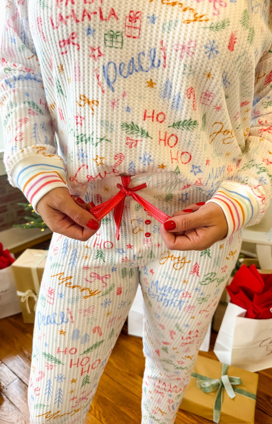 Ski Jammies Fa La La Set