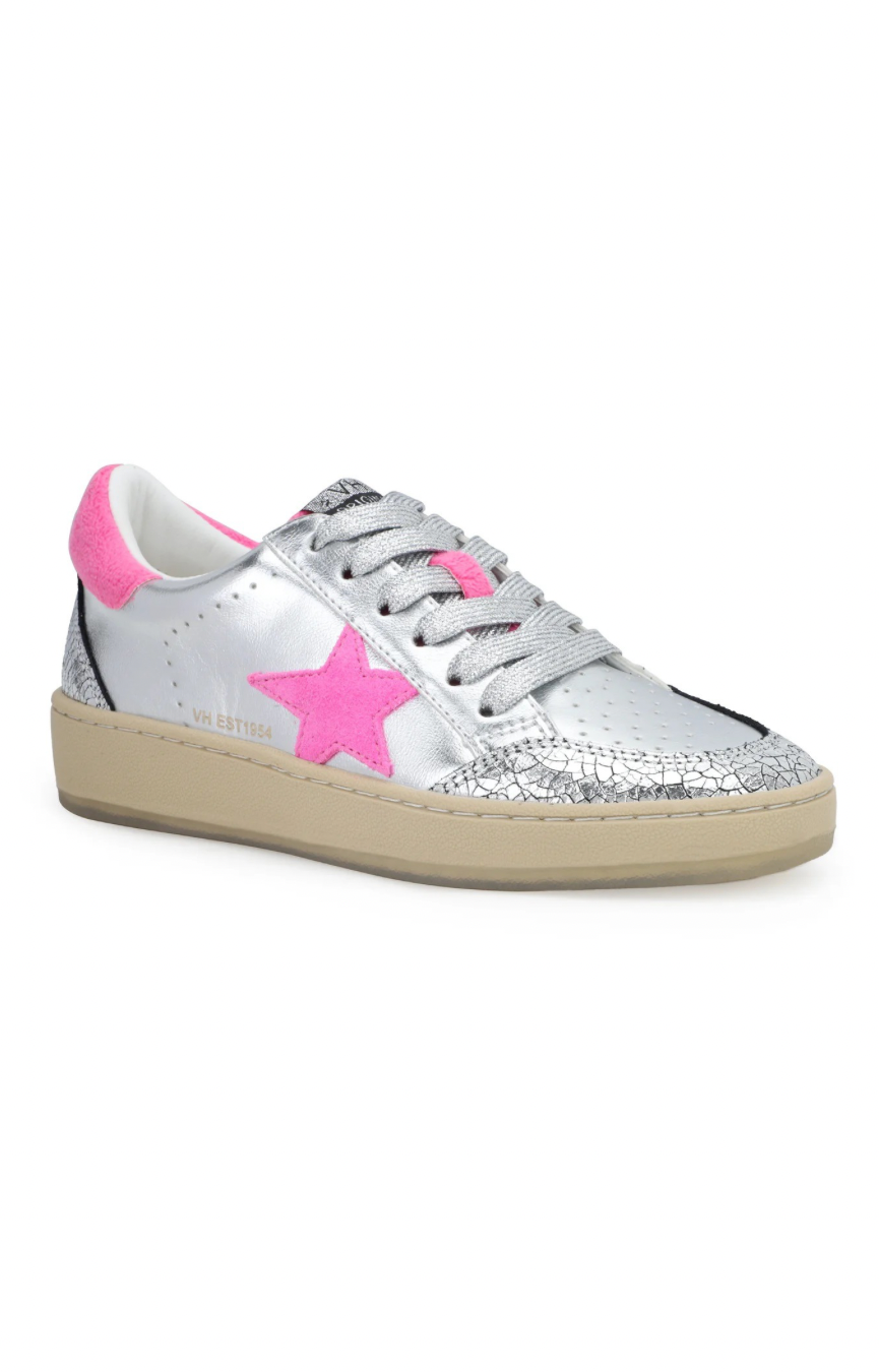 Denisse 42 Silver/Pink Sneaker