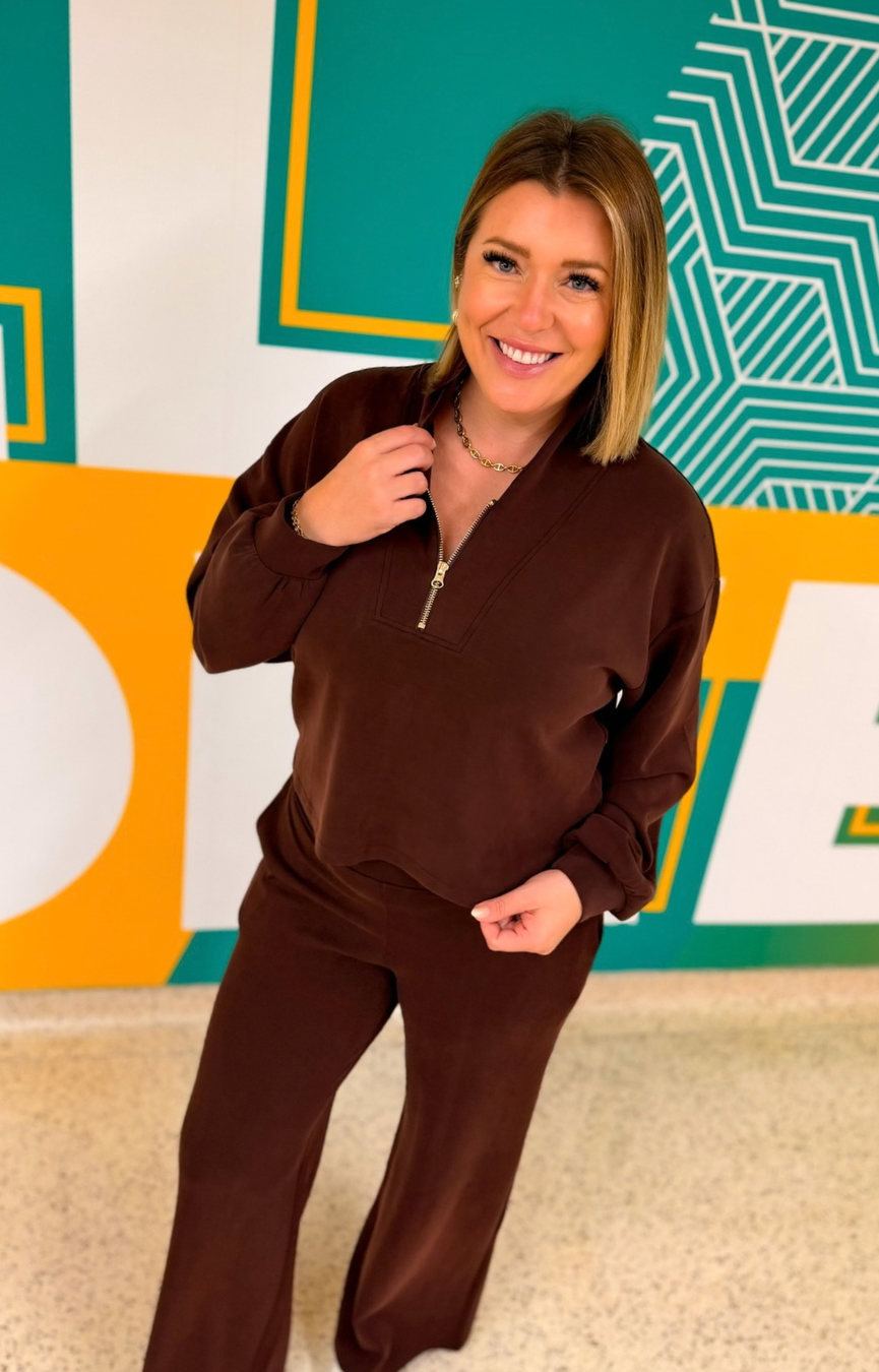 Edie Sweatshirt- Chocolate